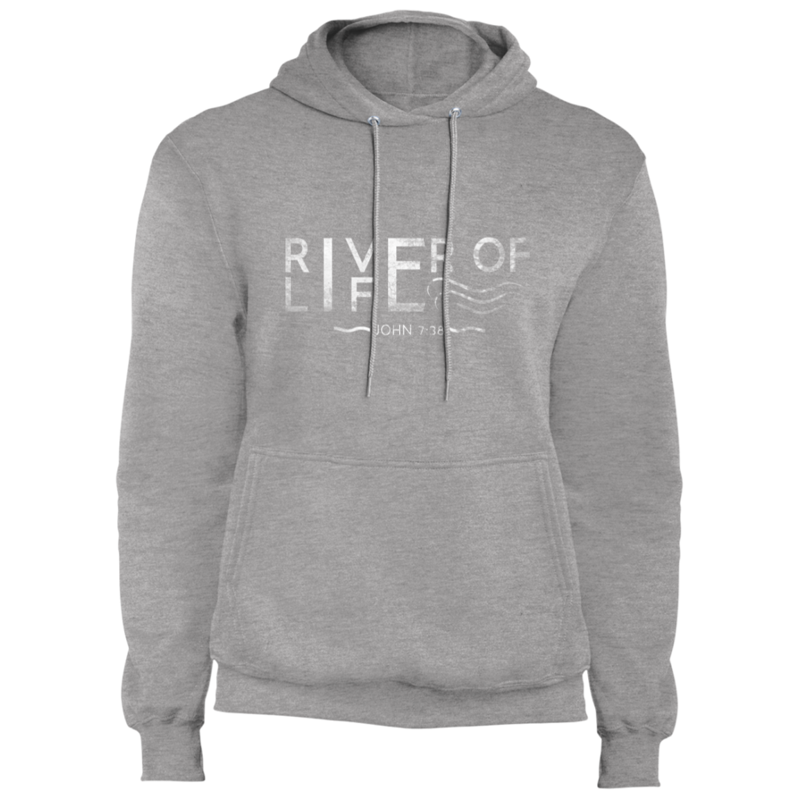 River of Life-01 River- Fleece Pullover Hoodie