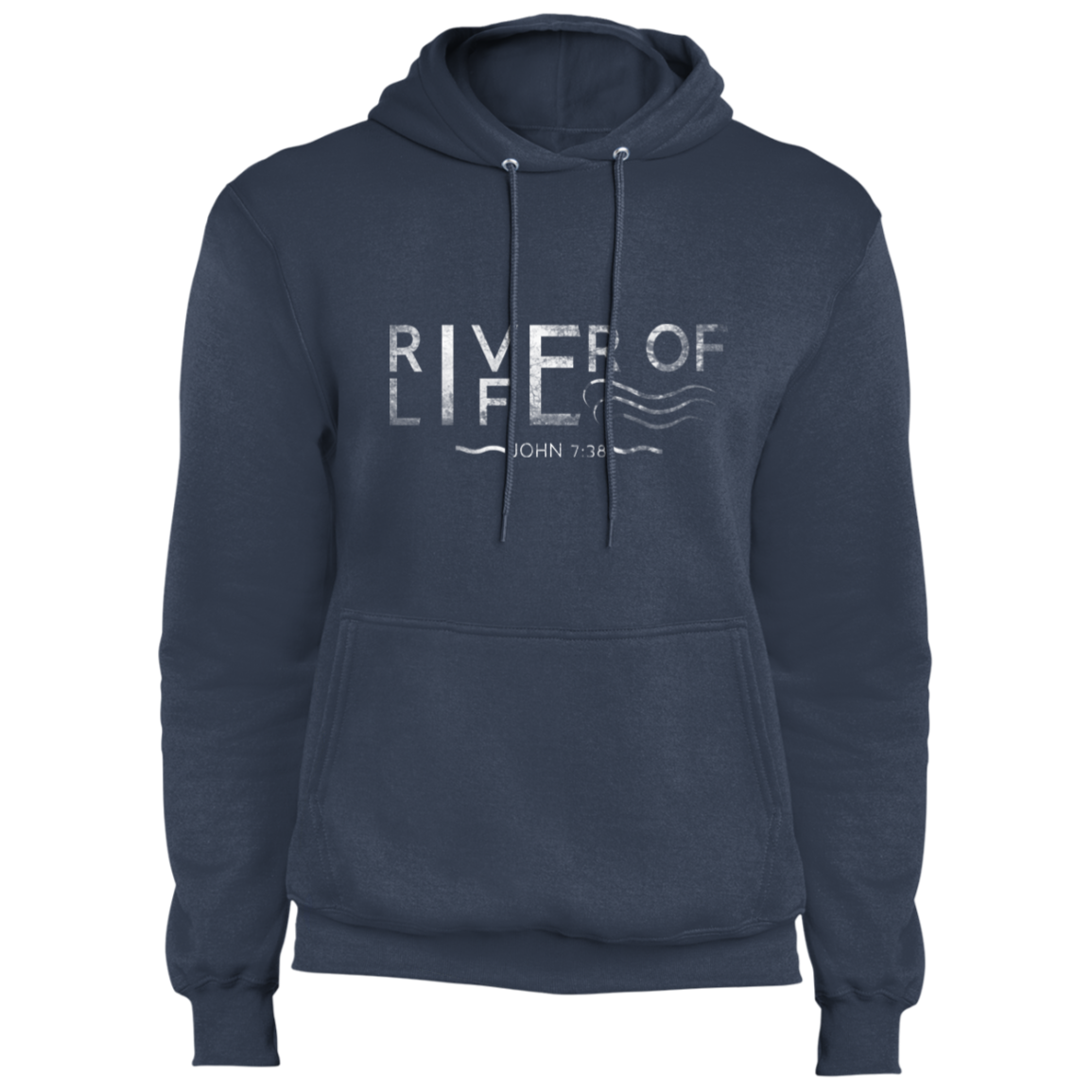 River of Life-01 River- Fleece Pullover Hoodie
