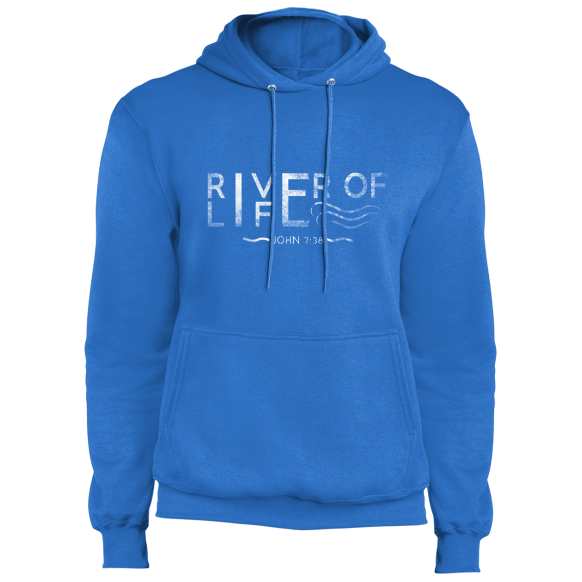 River of Life-01 River- Fleece Pullover Hoodie