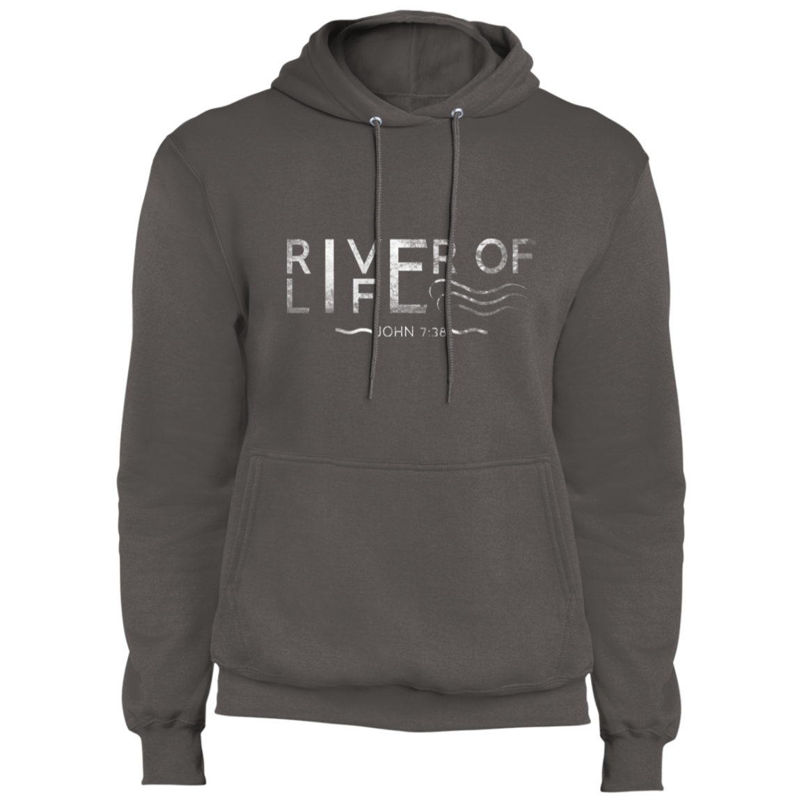 River of Life-01 River- Fleece Pullover Hoodie