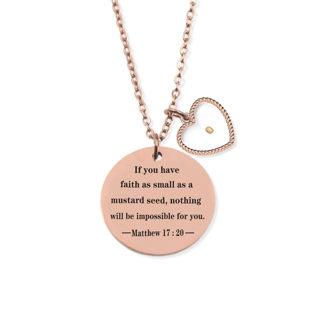 Mustard Seed Christian Necklace