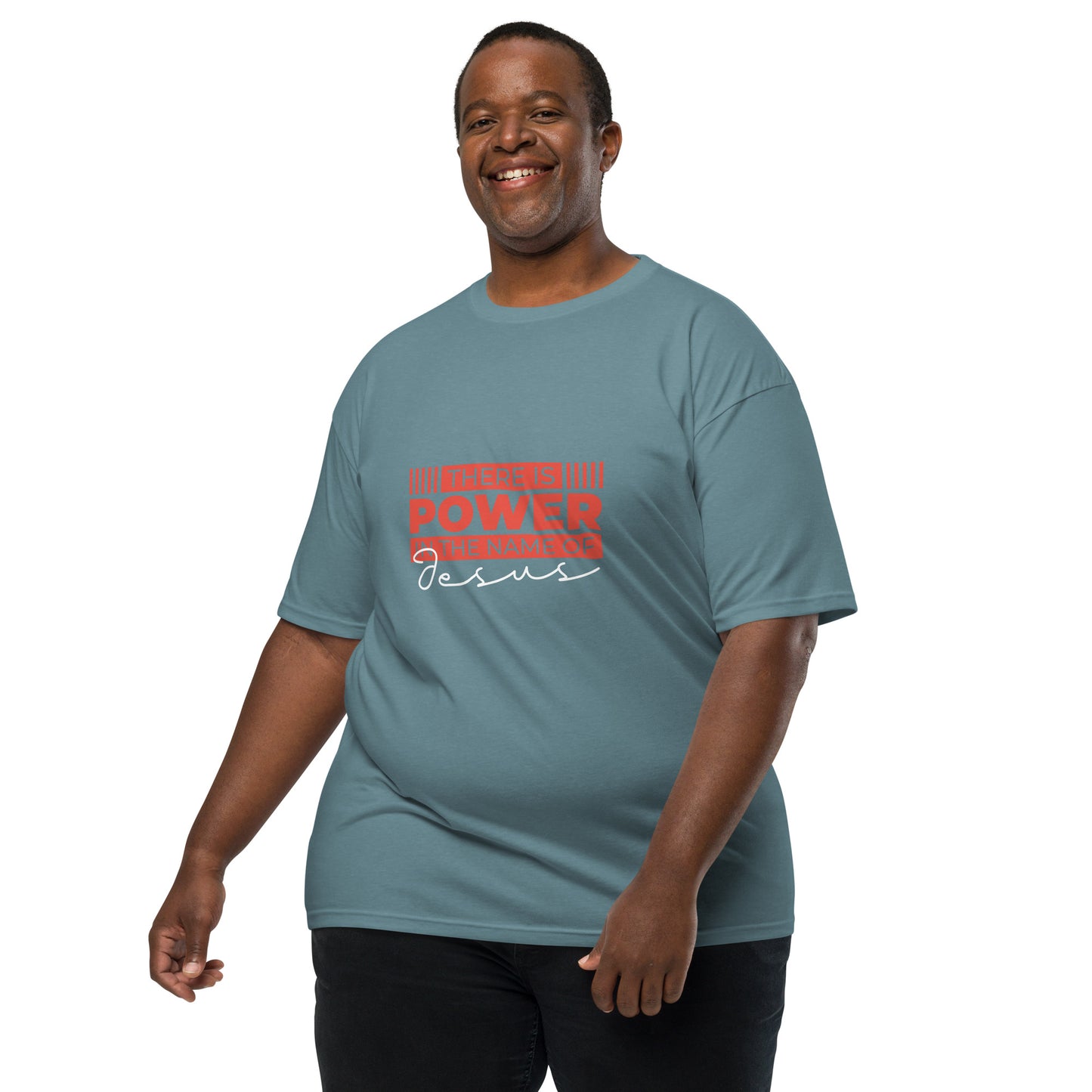 Power Name-Men’s premium heavyweight tee