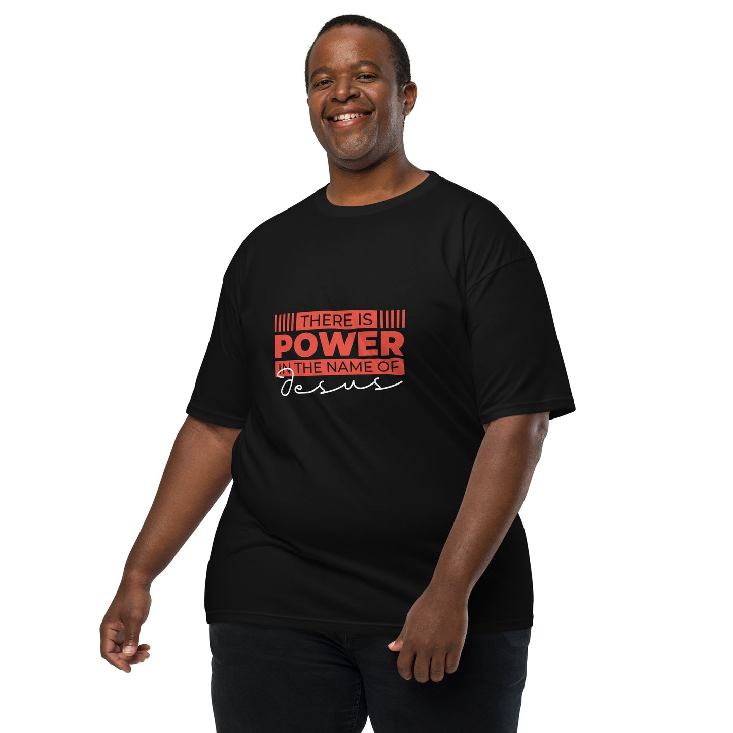 Power Name-Men’s premium heavyweight tee