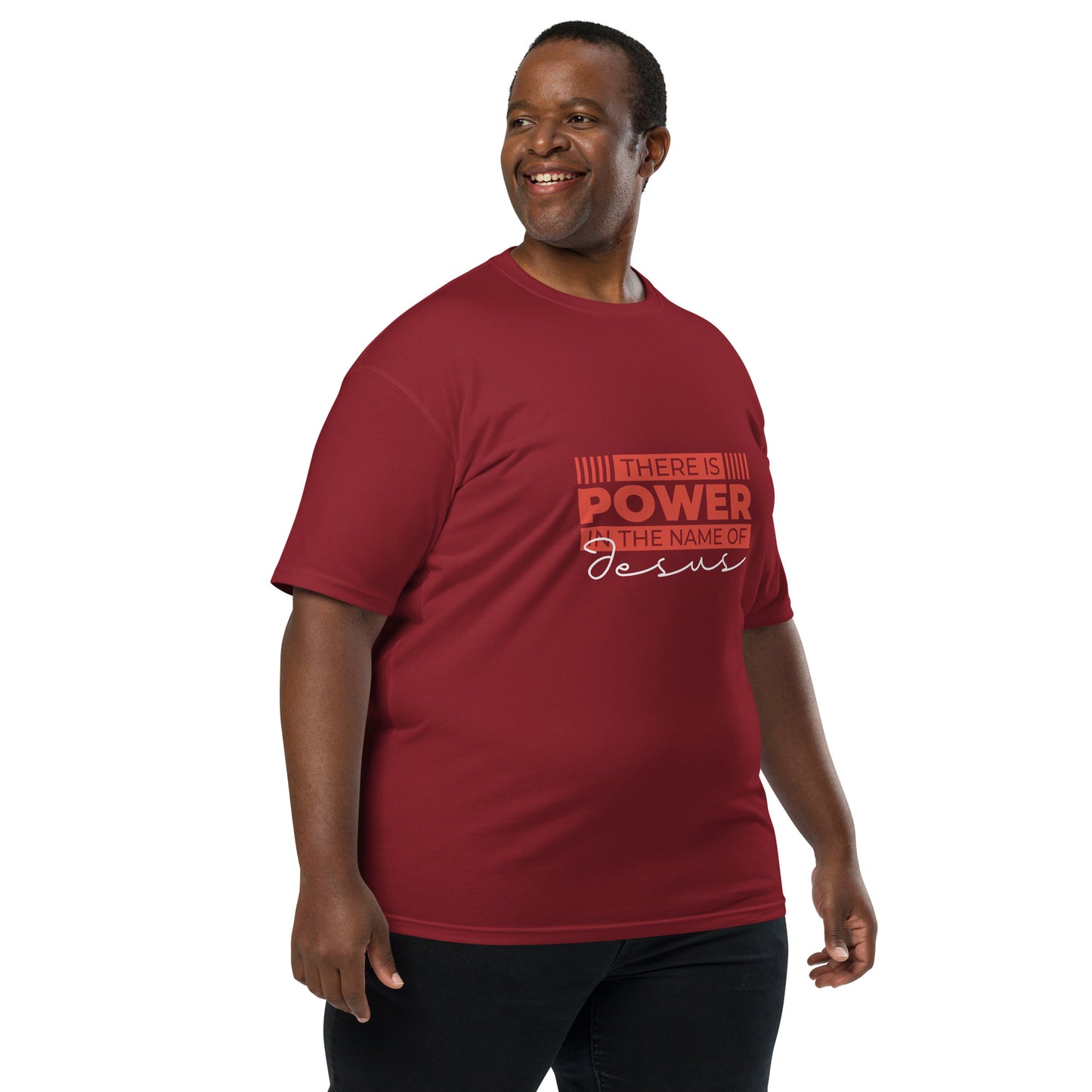 Power Name-Men’s premium heavyweight tee
