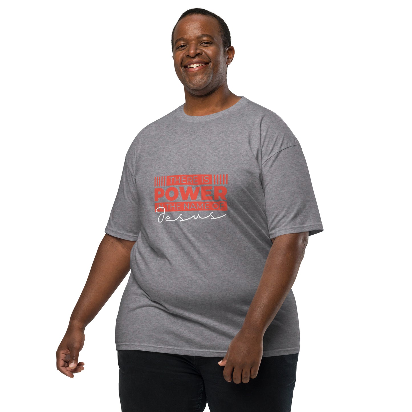 Power Name-Men’s premium heavyweight tee