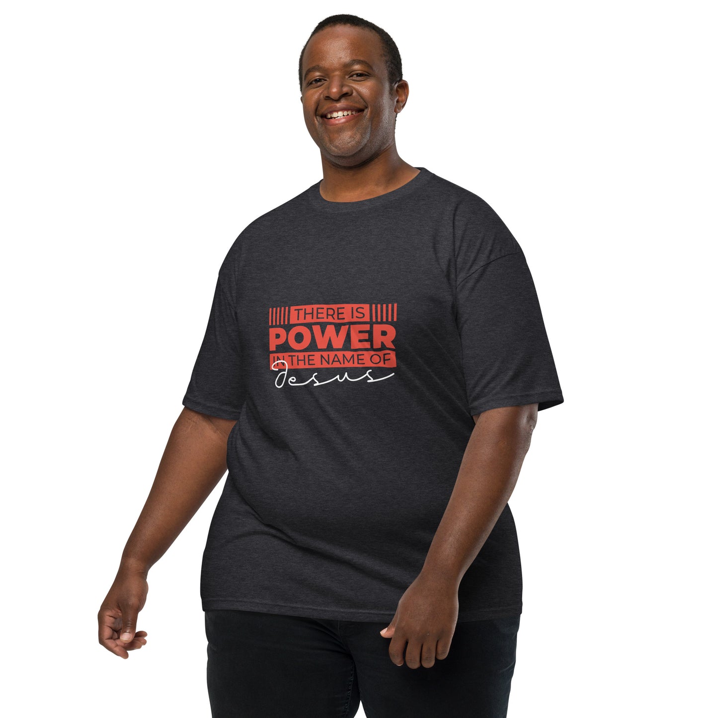 Power Name-Men’s premium heavyweight tee