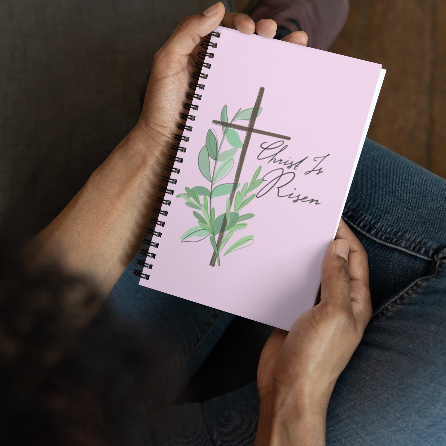 Christ is Risen Pink-Spiral Journal