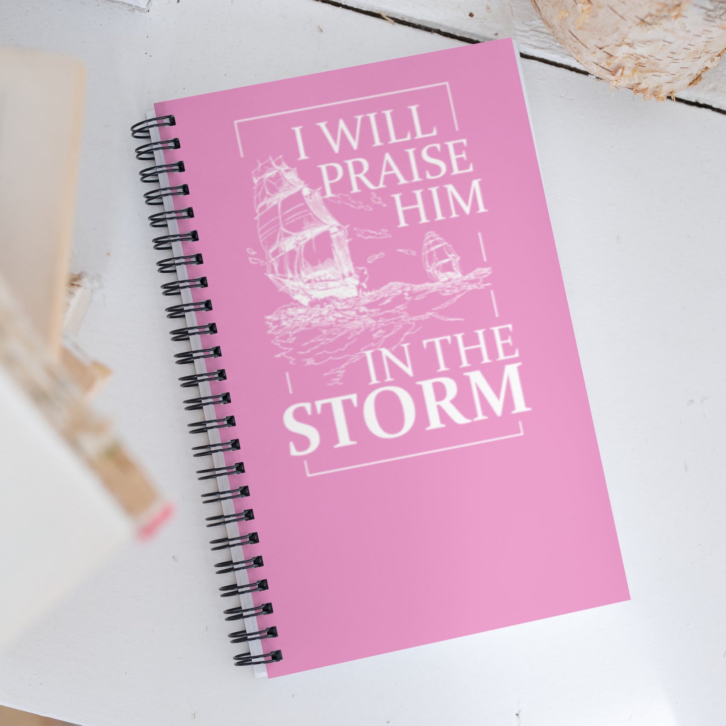 Storm Pink-Spiral Journal