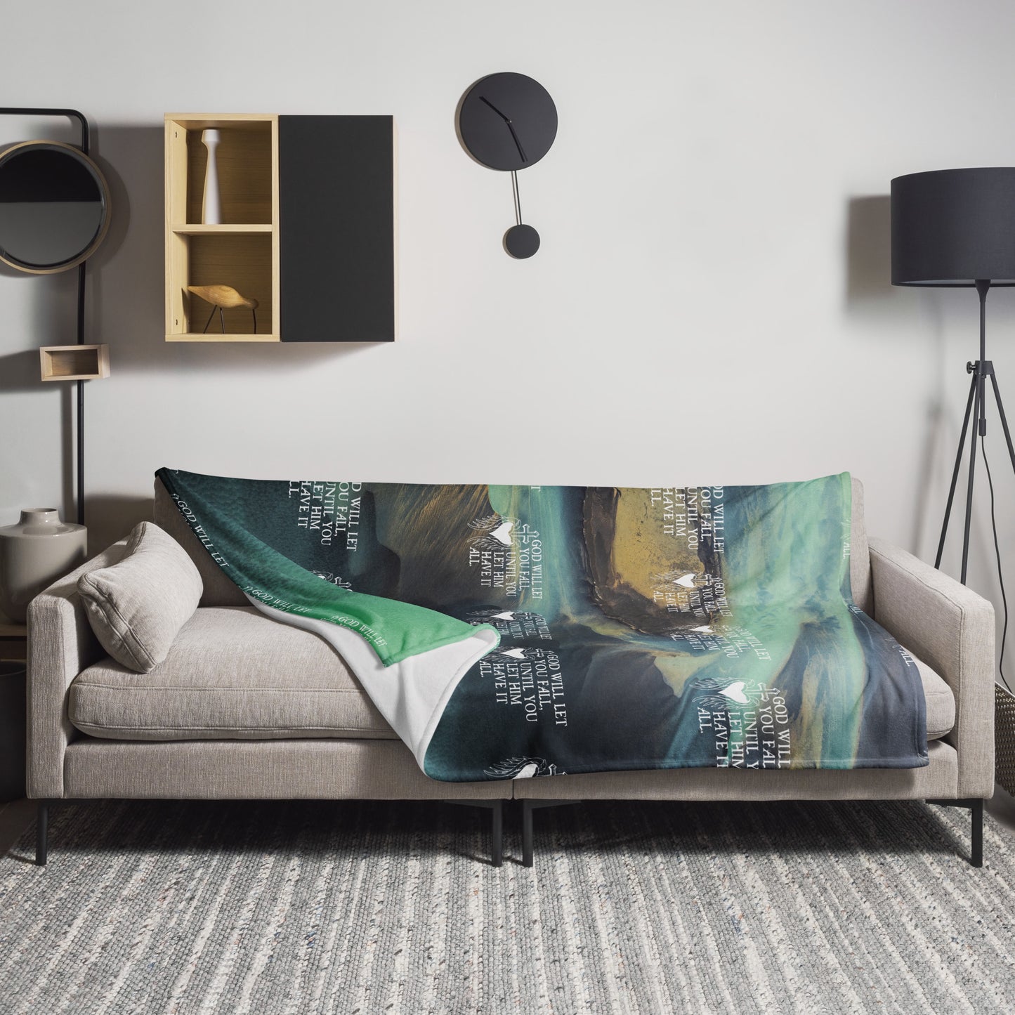 Fall Green Throw Blanket - Ladaitt Christian Store