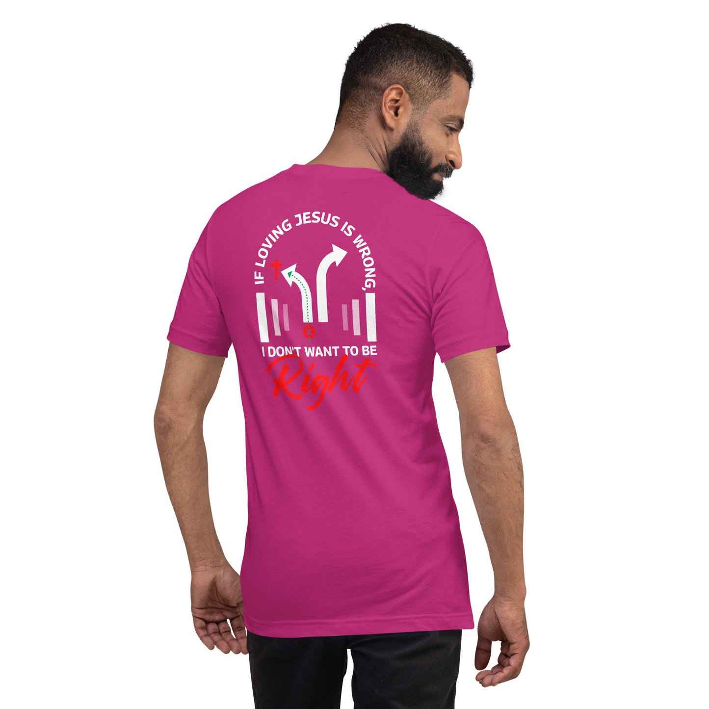 Right/Wrong-Unisex t-shirt - Ladaitt Christian Store