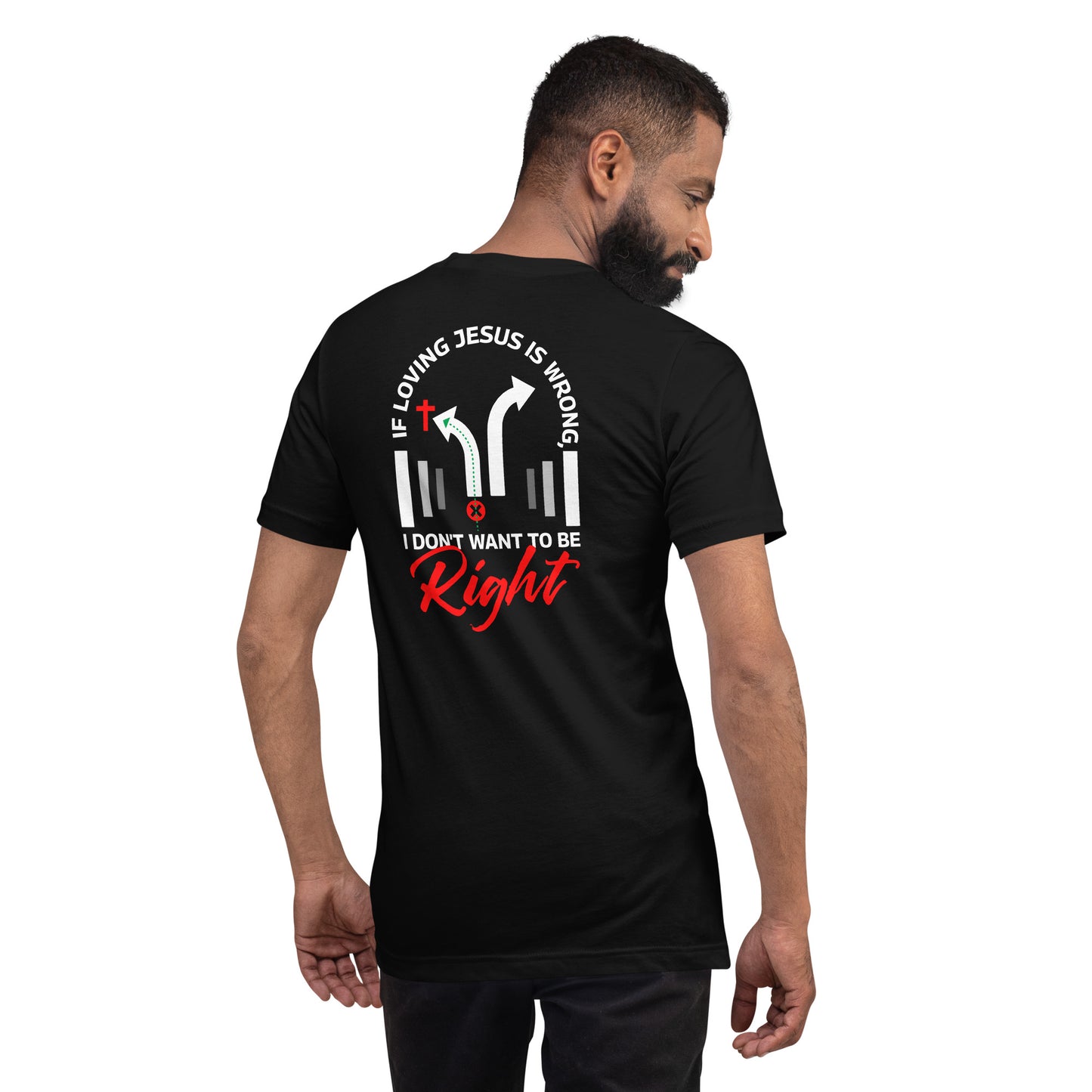 Right/Wrong-Unisex t-shirt - Ladaitt Christian Store