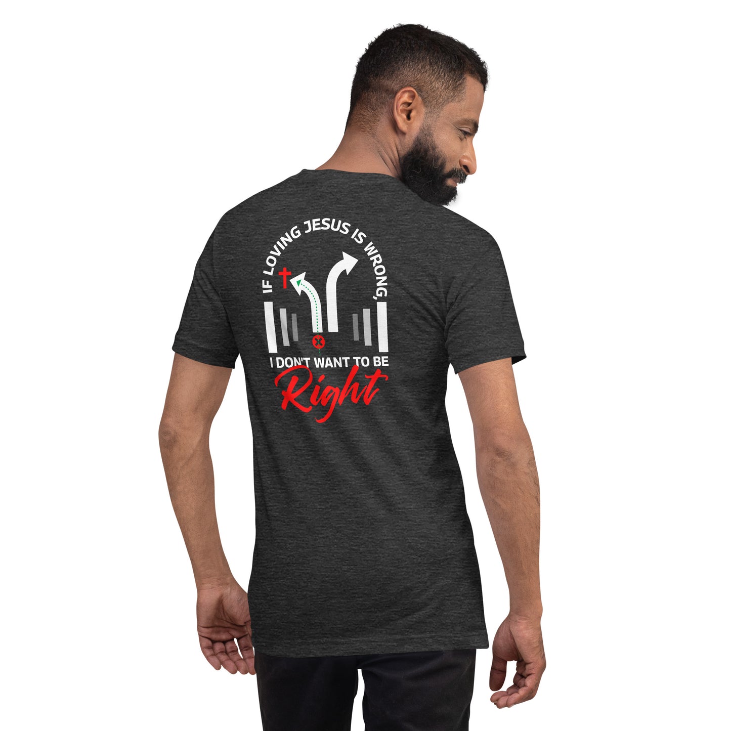 Right/Wrong-Unisex t-shirt - Ladaitt Christian Store