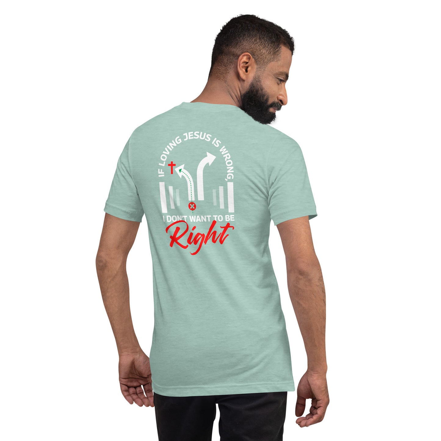 Right/Wrong-Unisex t-shirt - Ladaitt Christian Store