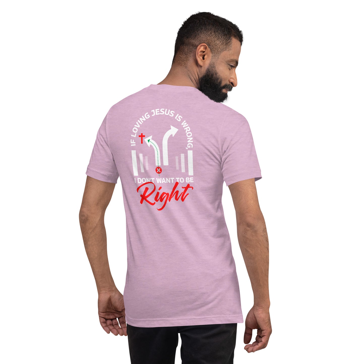 Right/Wrong-Unisex t-shirt - Ladaitt Christian Store