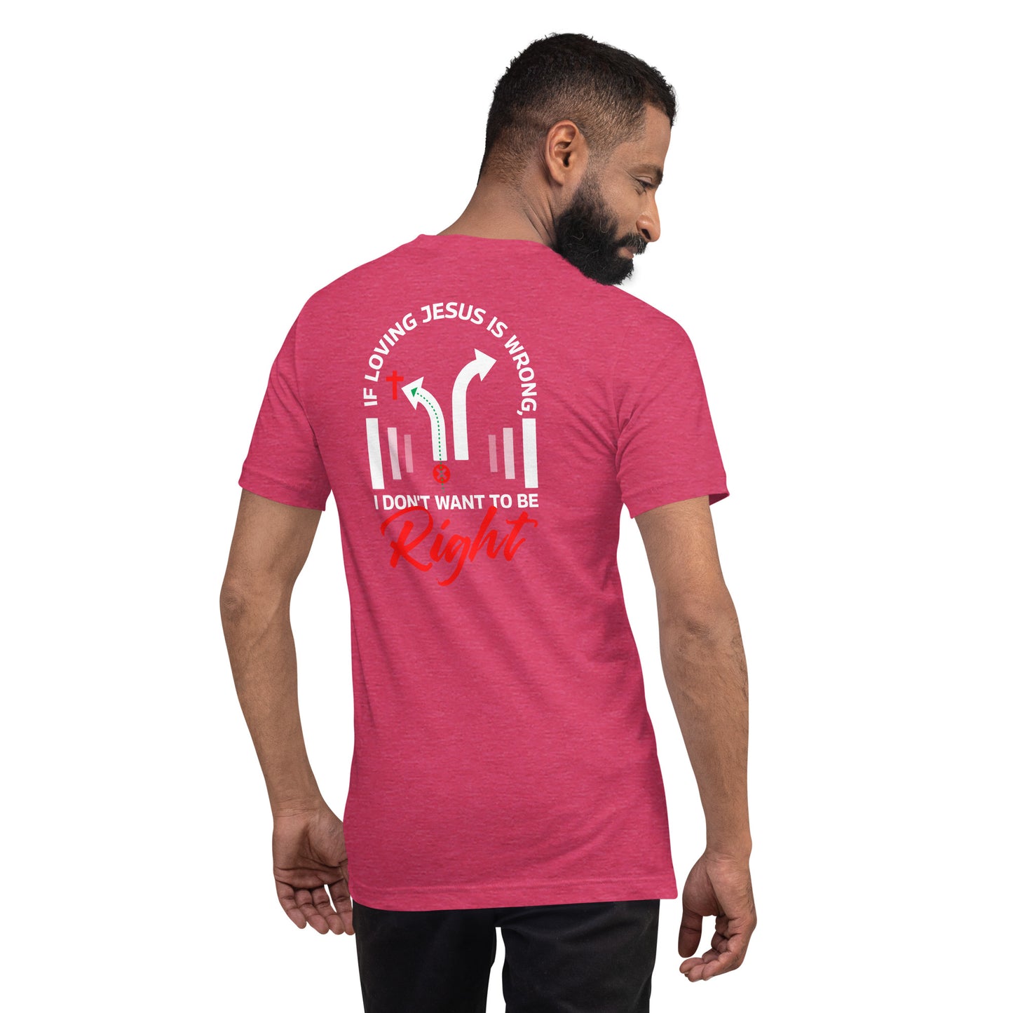 Right/Wrong-Unisex t-shirt - Ladaitt Christian Store