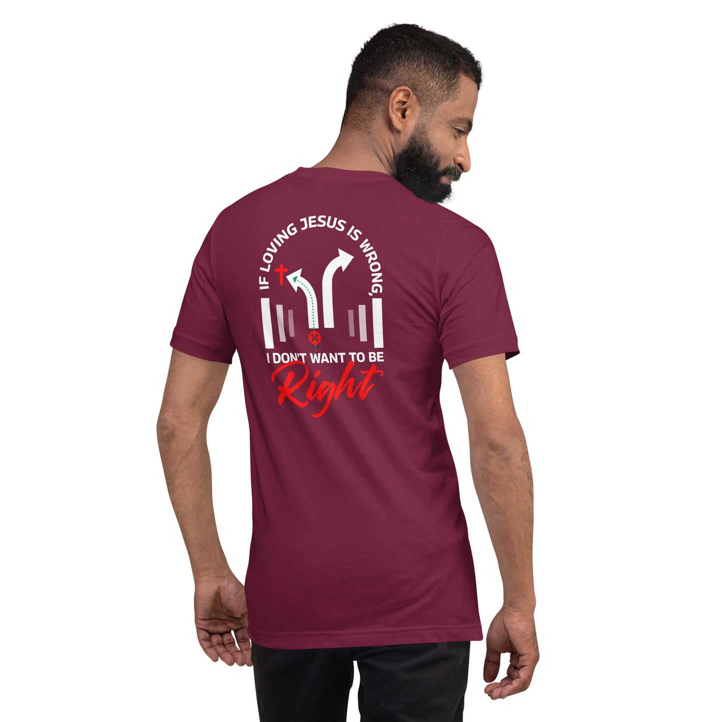 Right/Wrong-Unisex t-shirt - Ladaitt Christian Store