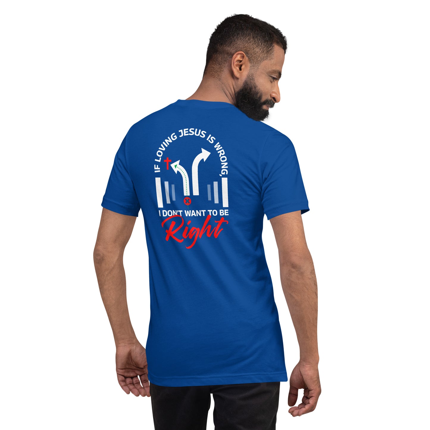 Right/Wrong-Unisex t-shirt - Ladaitt Christian Store