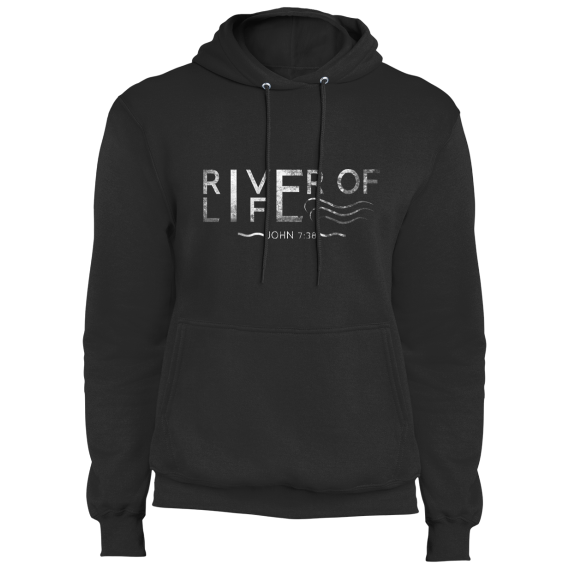 River of Life-01 River- Fleece Pullover Hoodie