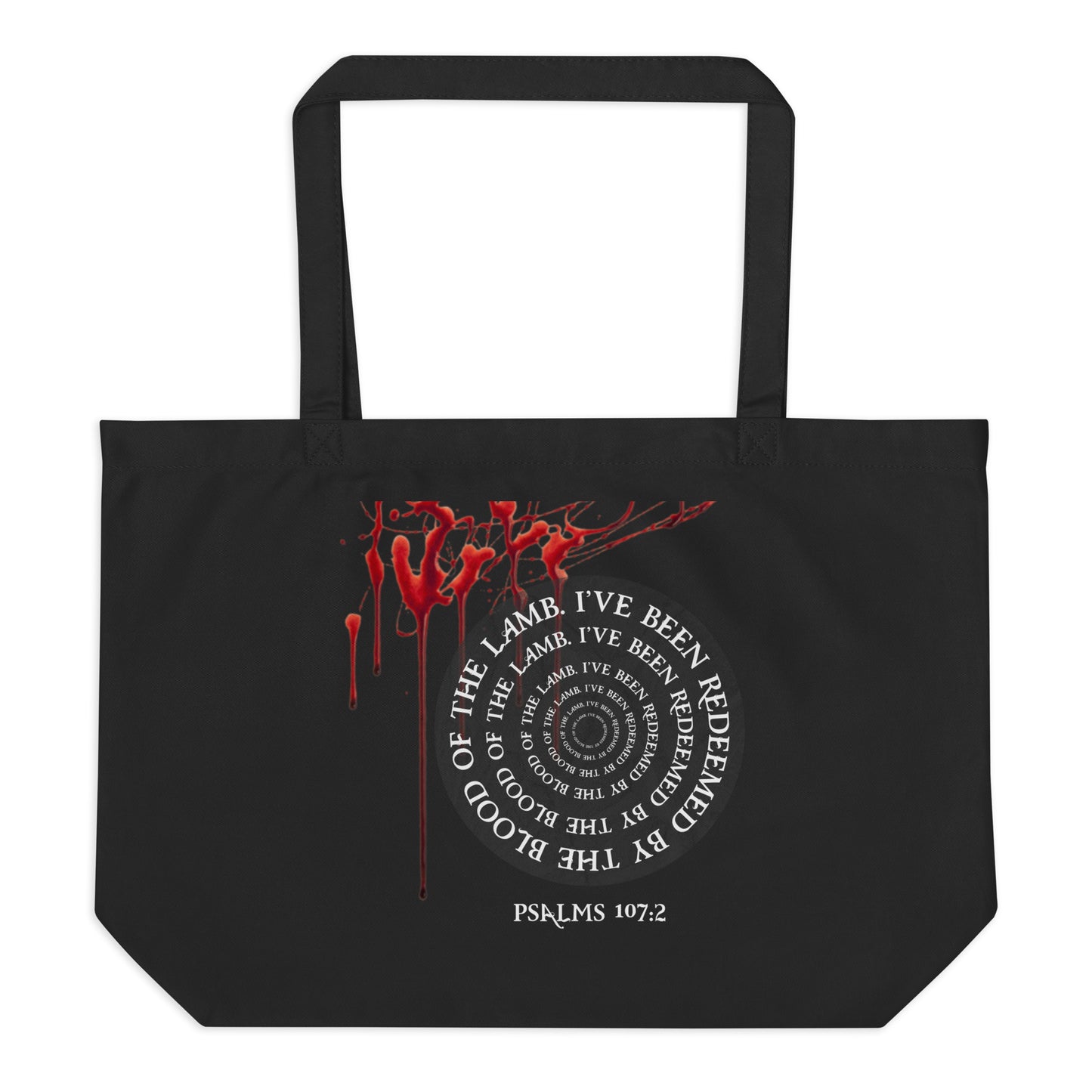 Lamb Blood-Large organic tote bag