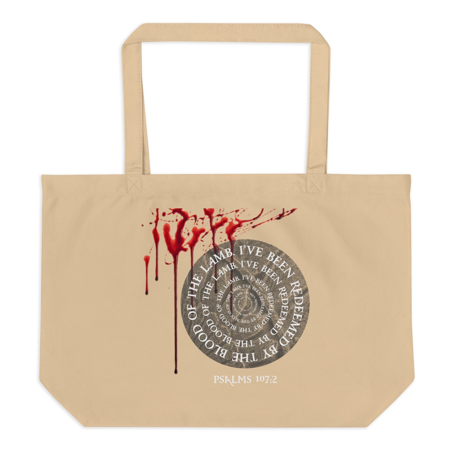 Lamb Blood-Large organic tote bag