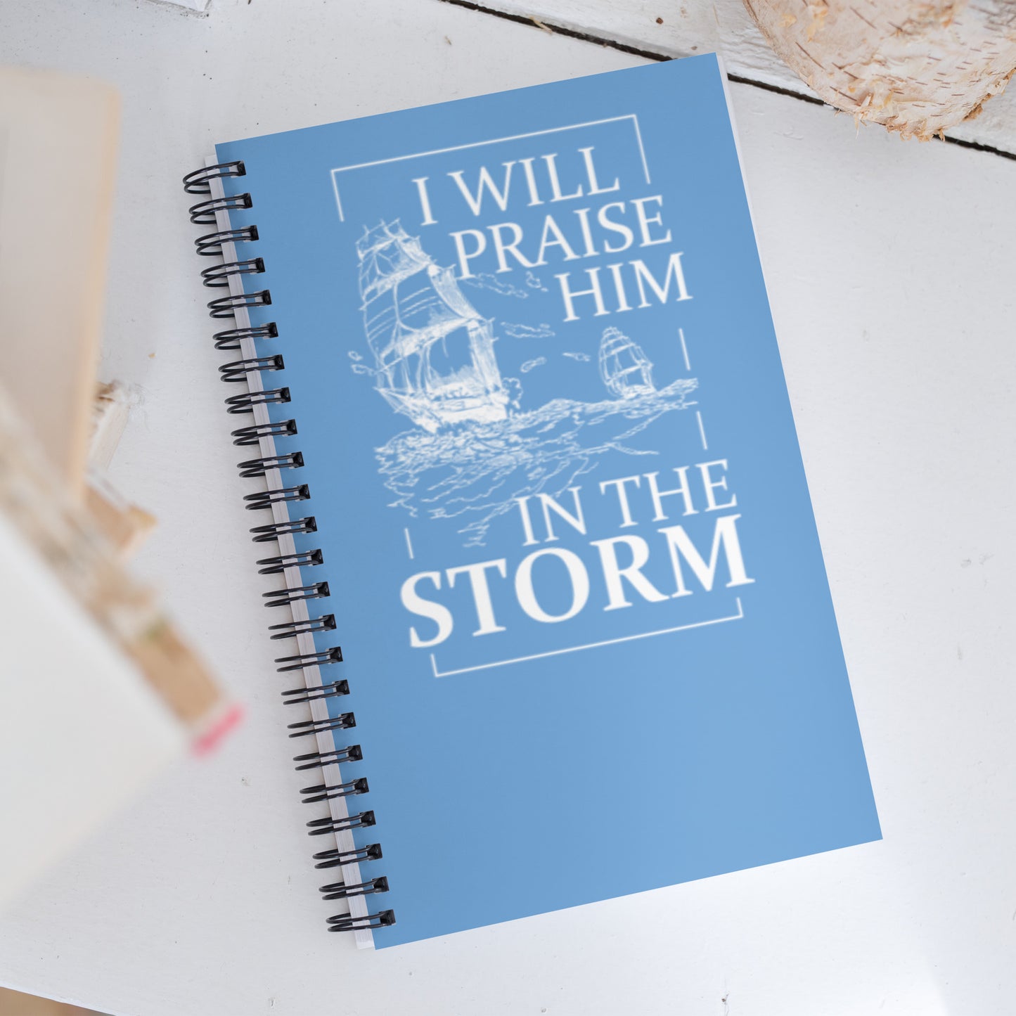 Storm Blue-Spiral Journal