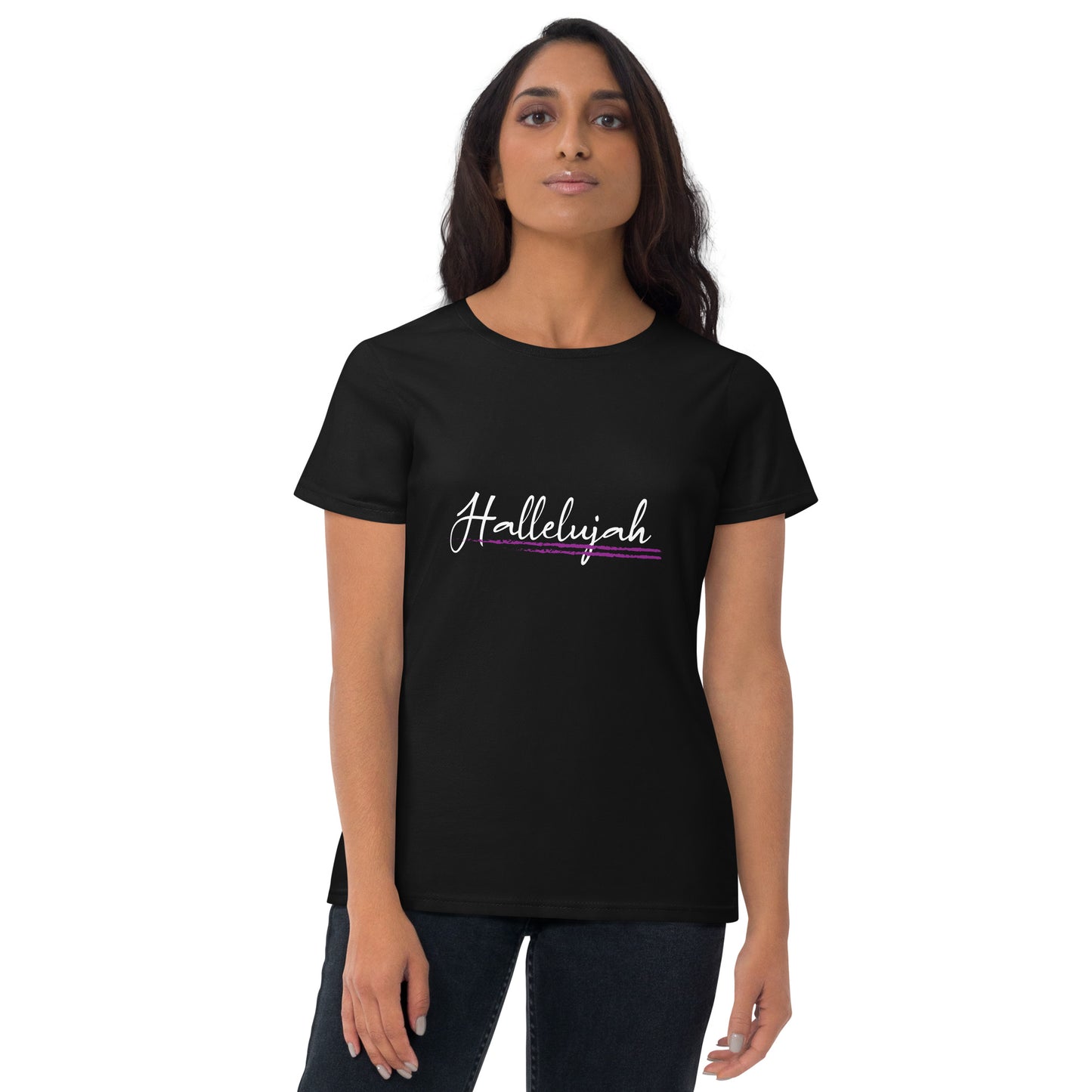 Hallelujah- Women's short sleeve t-shirt - Ladaitt Christian Store