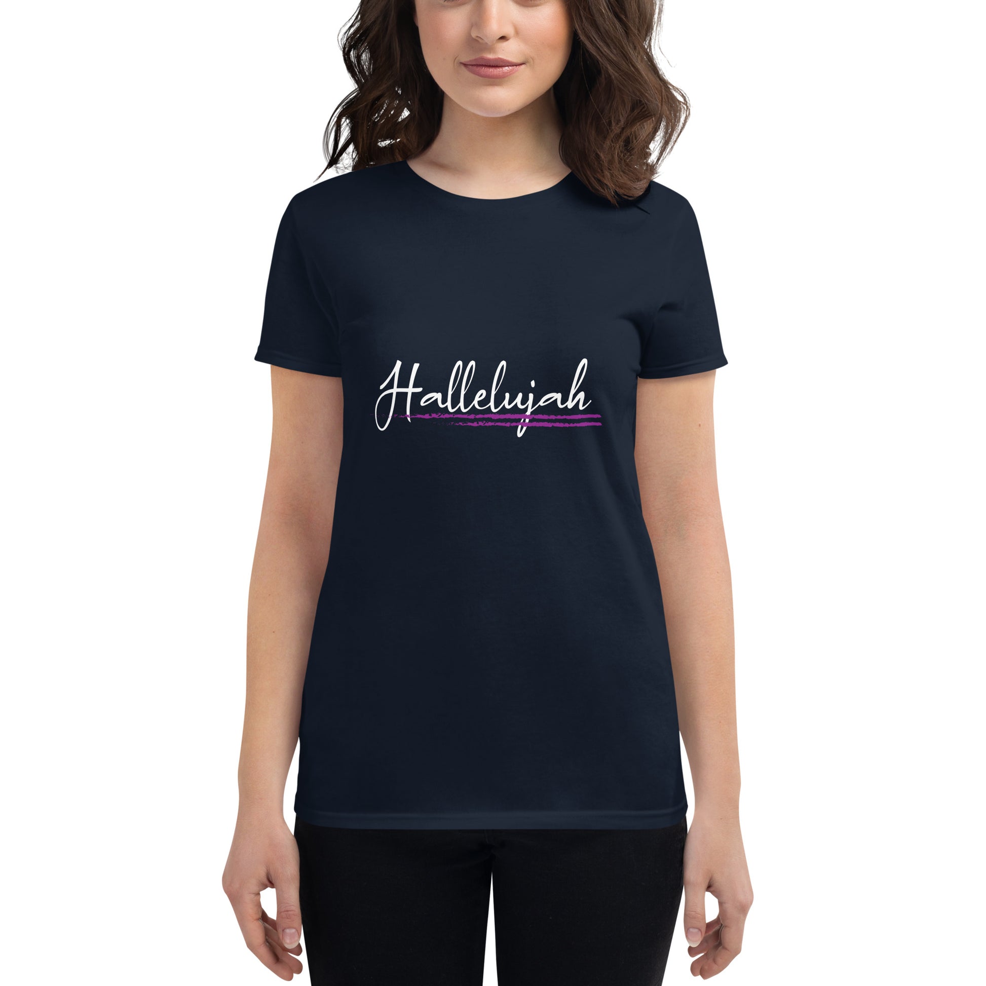 Hallelujah- Women's short sleeve t-shirt - Ladaitt Christian Store