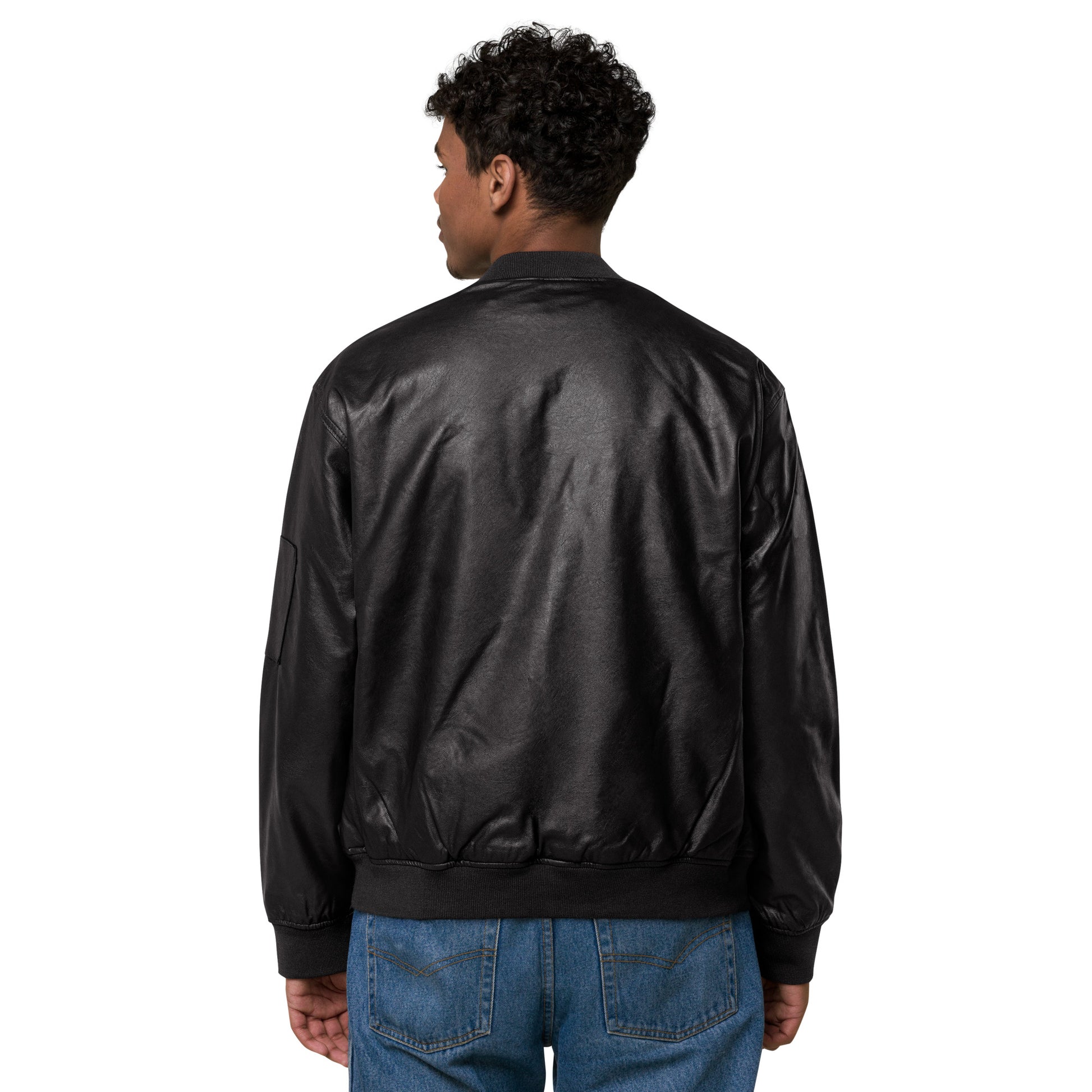 vintage leather bomber jacket|ladaitt