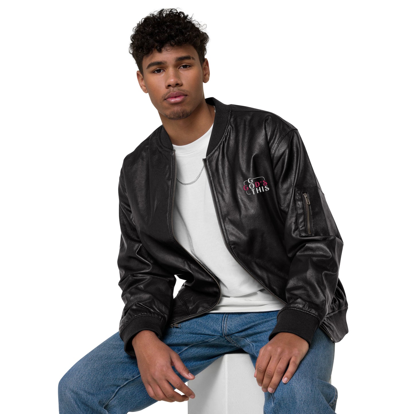 vintage leather bomber jacket|ladaitt