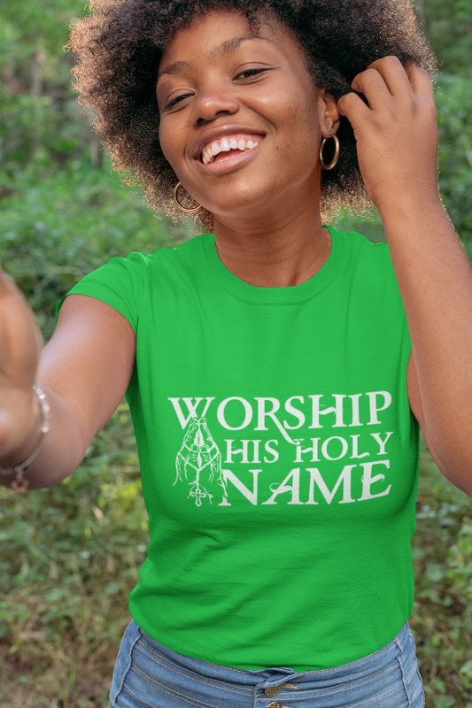 Worship Name- Unisex short sleeve tee - Ladaitt Christian Store